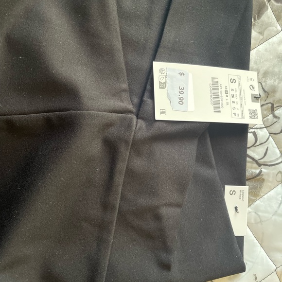 Zara High Rise Black Leggings Size Medium and Small -NWT - Picture 7 of 10